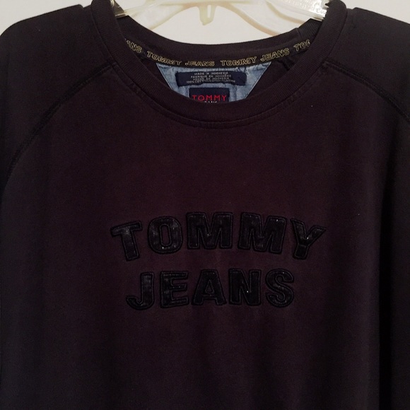 Vintage Tommy Jeans Worn Out Faded Blue Shirt - Picture 2 of 6